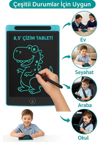 Volt 8.5 İnç Grafik Tablet Çocuklar İçin Eğlenceli Ve Eğitici Kullanım 512 Basınç Hassasiyeti fiyatları