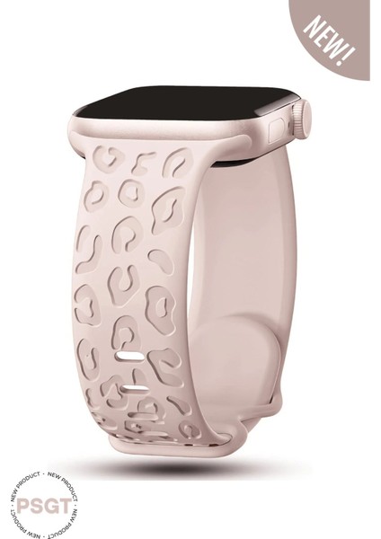 Apple Watch 10 46MM-WATCH2/3/4/5/6/SE/7/8/9(42-44-45-49)MM Kordon Leoline 42 Desen Yumuşak Silikon