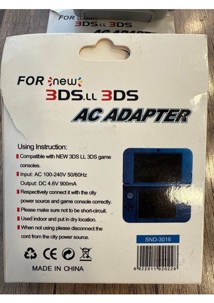 Nintendo 3ds Adaptör Sıfır Ürün modelleri