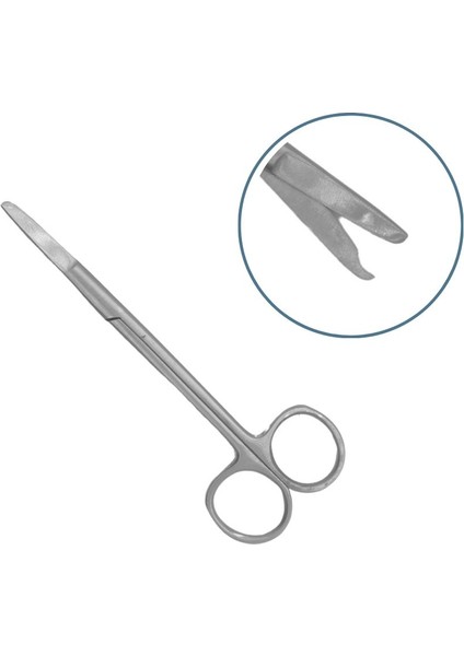 Dikiş Alma Makası 4.7inç Küçük Boy Gri Cerrahi Dikiş Eğitim Materyali