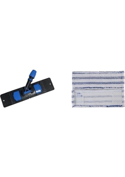 Mikrofiber Nemli Mop Paspası Plastik Aparat 40 cm Set