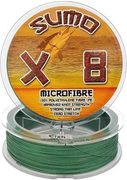 Sumo X8 100M 8 Kat Örgü Ip Misina %100 Pe Olta Misinası 0,60MM