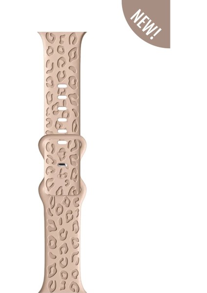 Apple Watch 10 46MM-WATCH2/3/4/5/6/SE/7/8/9(42-44-45-49)MM Kordon Leoline 42 Desen Yumuşak Silikon