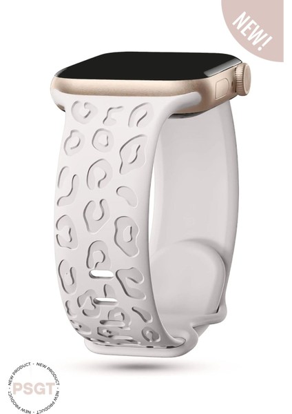 Apple Watch 10 42MM - Watch2/3/4/5/6/se/7/8/9 (38-40-41)Mm Kordon Leoline 38 Desen Yumuşak Silikon