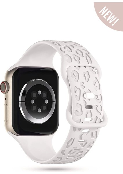 Apple Watch 10 42MM - Watch2/3/4/5/6/se/7/8/9 (38-40-41)Mm Kordon Leoline 38 Desen Yumuşak Silikon