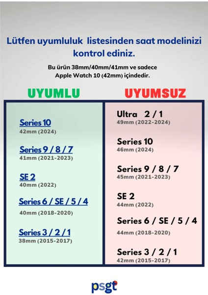 Apple Watch 10 42MM - Watch2/3/4/5/6/se/7/8/9 (38-40-41)Mm Kordon Leoline 38 Desen Yumuşak Silikon