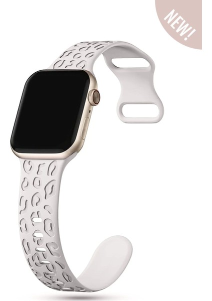 Apple Watch 10 42MM - Watch2/3/4/5/6/se/7/8/9 (38-40-41)Mm Kordon Leoline 38 Desen Yumuşak Silikon
