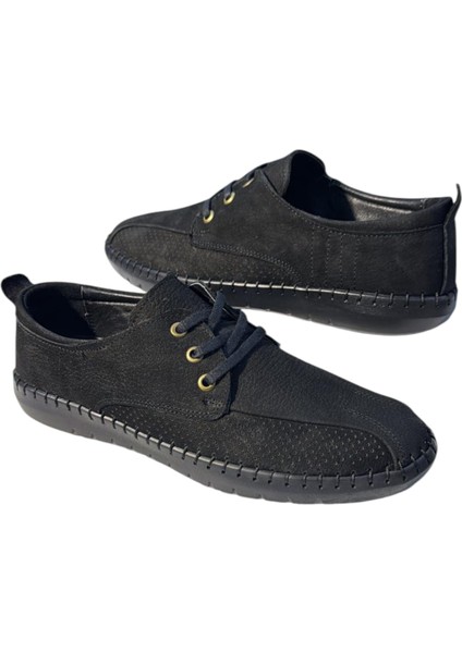 Nubuk Deri Bağcıklı Siyah Tabana Dikişli Erkek Ayakkabı Çarık fiyatları