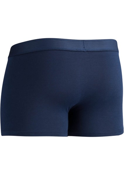 Lacivert Pamuklu Boxer