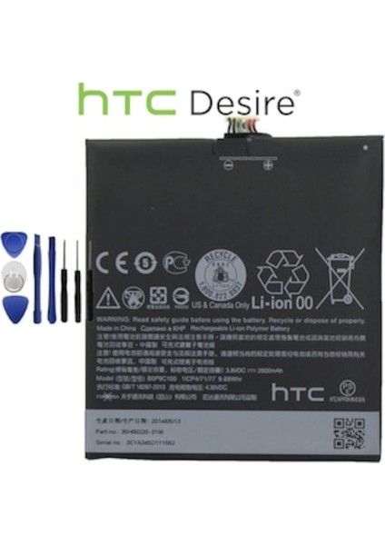Htc Desire 816 Pil Batarya B0P9C100 ve Tamir Seti Senalstore