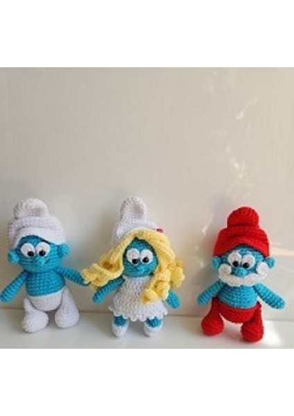 Amigurumi 3'lü Şirinler