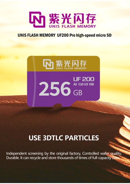 Unıs UF200 64GB 128GB 256GB – 4K Video Için Yüksek Hızlı Hafıza Kartı, 180MB/S, Suya Dayanıklı, Android Cihazlarla Uyumlu (Yurt Dışından)