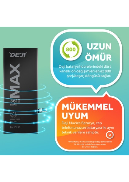 iPhone Xr Batarya Mucize Batarya Deji 3610 Mah Senalstore