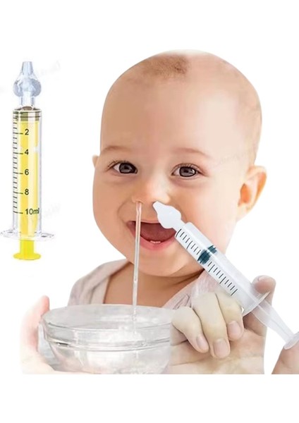 Den Kullanılabilir, Manuel Burun Temizleyici 10ML Kapasiteli Burun Açıcı Şırınga