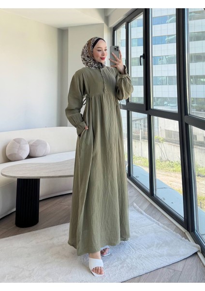 Yan Bağlamalı Müslim Elbise modelleri