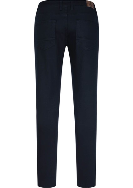 Lacivert Rahat Kesim 5 Cep Kanvas Pantolon modelleri