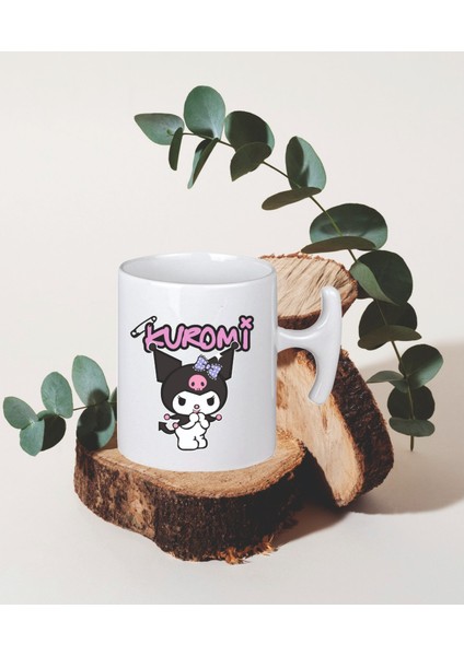Kuromi Temalı Uv Baskılı Kupa Bardak
