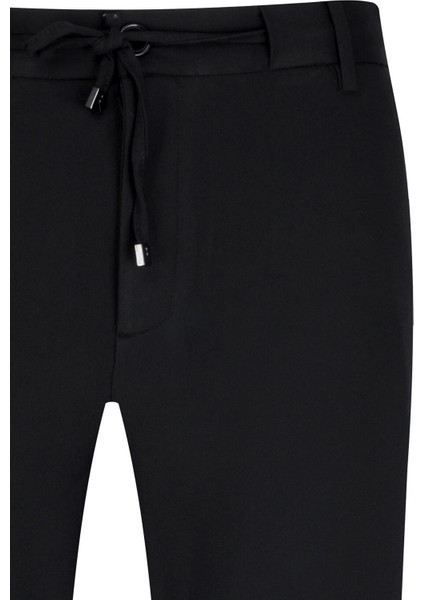 Siyah Rahat Kesim Yandan Cepli Jogger Pantolon fiyatları