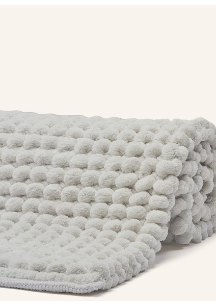 Axel Banyo Paspası 60X60 Cm, Kare, Yumuşak, El Yapımı, Kaymaz Tabanlı