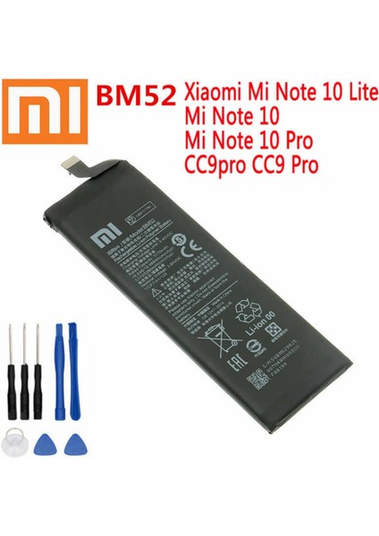 Xiaomi Mi Note 10 Lite / C9 Pro Pil Batarya BM52 + Tamir Seti