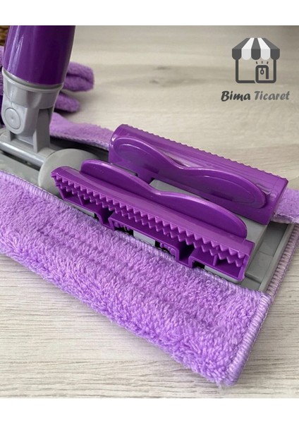 Orıjınal ( 1 Adet Yedek Bez Hediyeli ) Yer Mopu Fayans Duvar Yüzey Temizlik Mikrofiber Mandallı