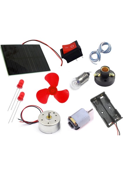 Kendin Yap Güneş Rüzgar Elektrik Enerjisi Deney Seti