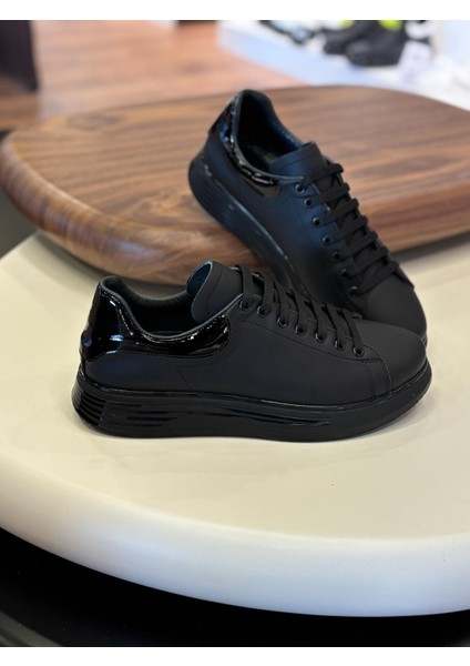 1051 Siyah Mat - Rugan Detay Hakiki Deri Erkek Sneakers fiyatları
