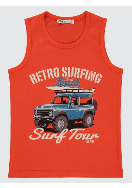 Erkek Çocuk Tişört 2-5 Yaş Nar