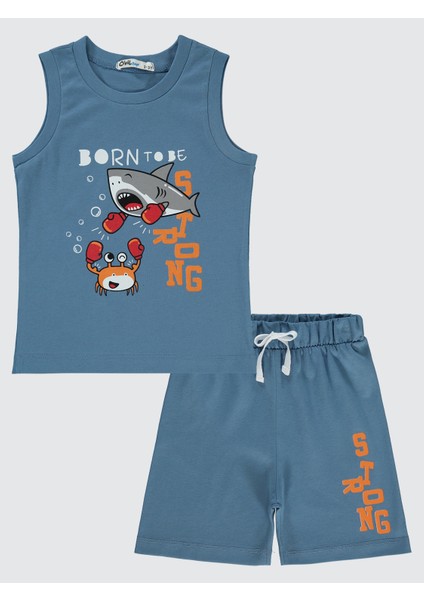 Erkek Çocuk Pijama Takımı 2-5 Yaş Indigo