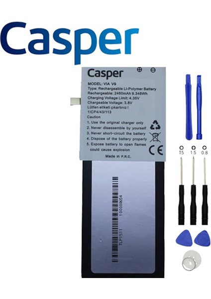 Casper Via V9 Pil Batarya ve Tamir Seti