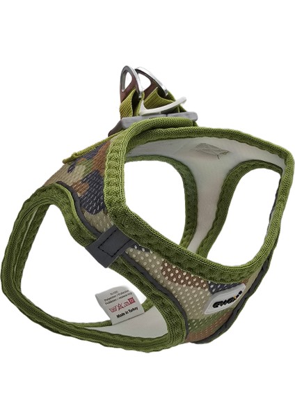 Air Mesh Yeşil Kamuflaj Desenli Göğüs Tasması M