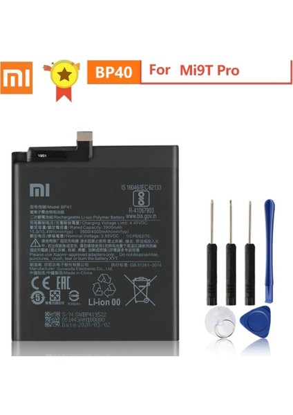 Xiaomi Mi 9t Pro Batarya Pil BP40 + Tamir Seti