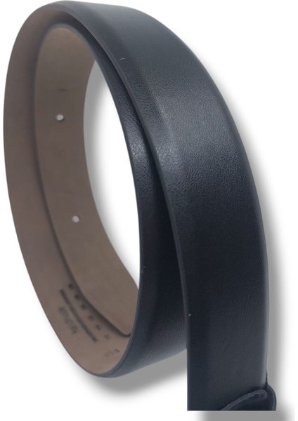 455 Erkek Siyah Hakiki Deri Kumaş Kemeri 3,5 cm fiyatları