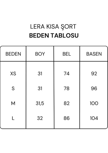 Lera Dokuma Kısa Şort modelleri