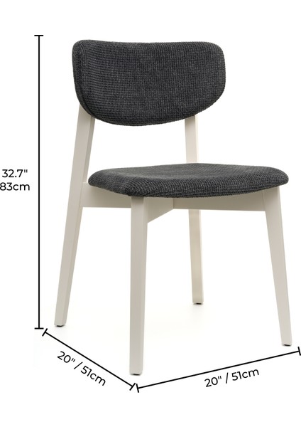 Leto Beyaz Ahşap 6'lı Mutfak Salon Yemek Odası Sandalyesi indirimleri
