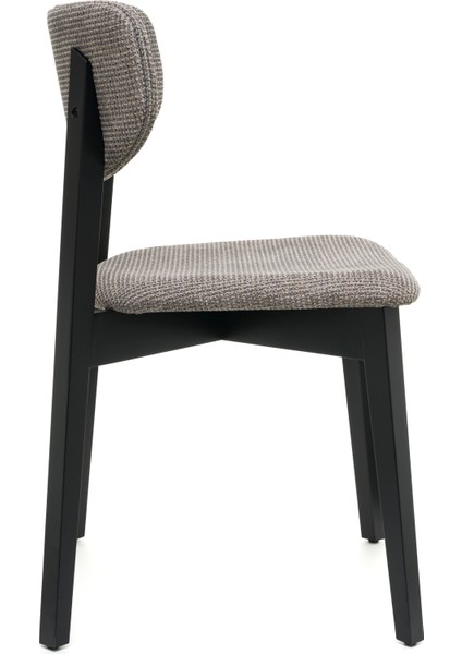 Leto Siyah Ahşap 6'lı Mutfak Salon Yemek Odası Sandalyesi fiyatları