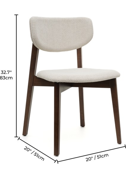 Leto Ceviz Ahşap 6'lı Mutfak Salon Yemek Odası Sandalyesi indirimleri