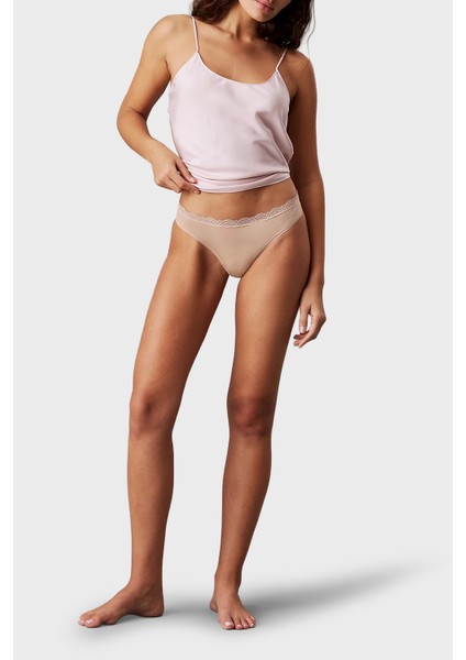 Logolu Tanga 3 Pack Külot LV00QD5300WAS Bayan Külot LV00QD5300 Was modelleri