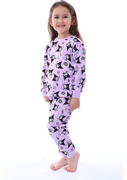 Kuromi Desenli Kız Çocuk Pijama Takımı Pembe 3-8 Yaş fırsatları