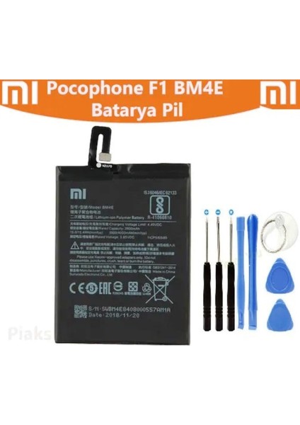 Xiaomi Mi Pocophone F1 BM4E Batarya Pil ve Tamir Seti