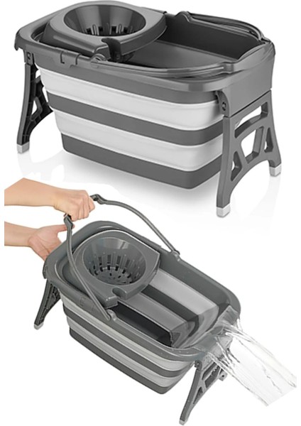 Katlanabilir Akordiyon Mop Paspas Temizlik Seti Vileda Seti 20LT fiyatları