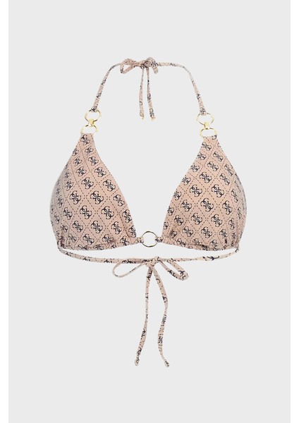 Triangle Logo Baskılı Üçgen Bağlamalı Bikini Üstü E5GJ36KCRL2 Bayan Bikini Üstü E5GJ36 Kcrl2 P1LT
