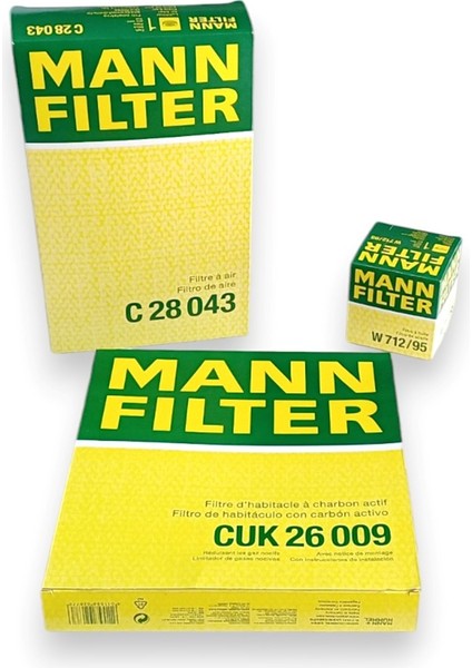 Audi Q2 2021-2025 1.5tsi Motor Filtre Bakım Seti Mann