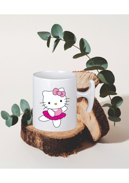 Hello Kıtty Temalı Uv Baskılı Kupa Bardak