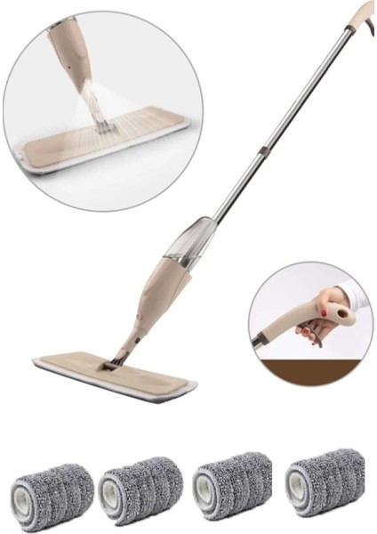 Spin Mop Sprey Mop ve 3 Adet Yedek Mop