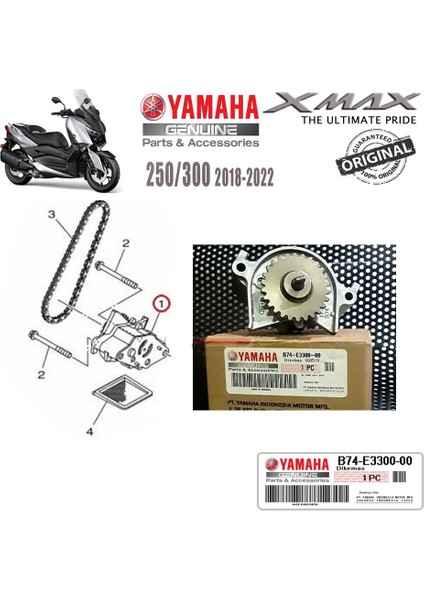Xmax 250/300 2018-2022 Orijinal Yağ Pompası