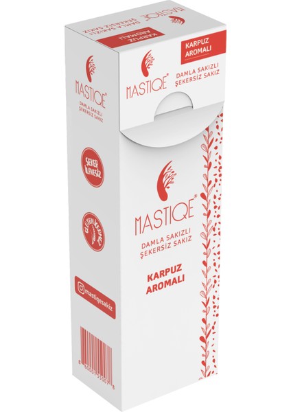 Damla Sakızlı Şekersiz Sakız 20 gr x 12 Adet Karpuz