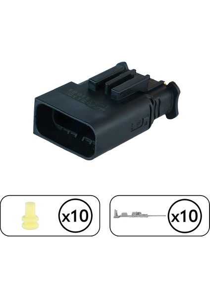 TE/Amp Peugeot Far Soketi Dişi 10 Pin Kablosuz