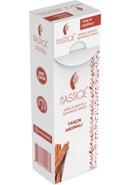 Damla Sakızlı Şekersiz Sakız 20 gr x 12 Adet Tarçın