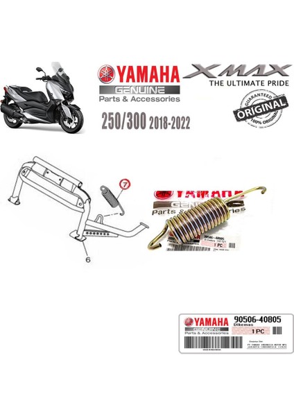Xmax 250/300 2018-2022 Orijinal Orta Sehpa Yayı